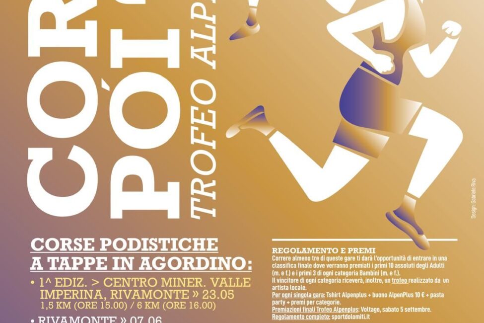 Gara podistica inaugurale del circuito CorriPoi Trofeo Alpenplus tra i sentieri storici minerari.